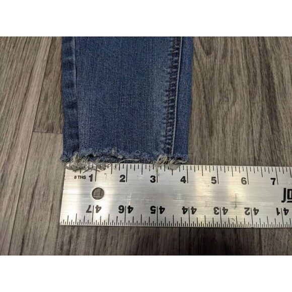 (3/$35) Wild Fable Size 4 Distressed High Rise Skinny Cropped Denim Blue Jeans - Picture 11 of 11